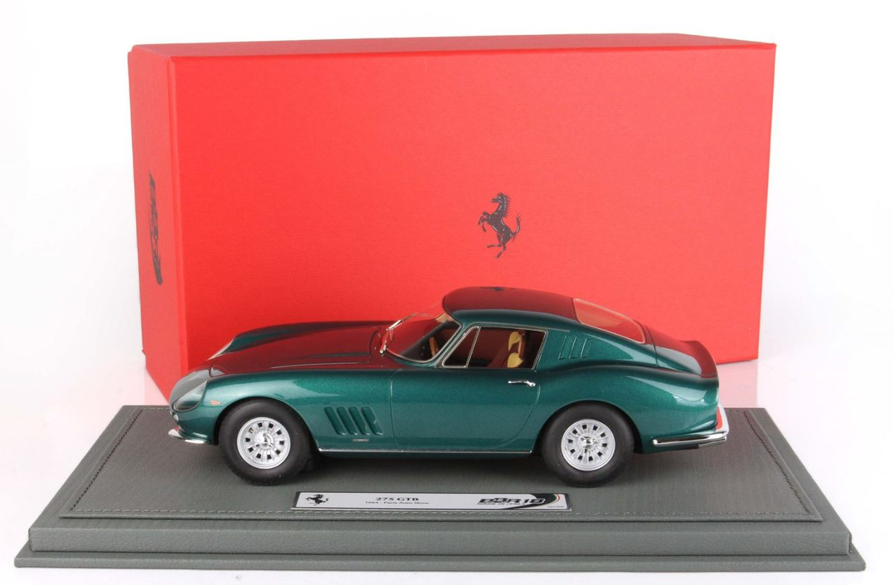 1/18 BBR 1964 Ferrari 275 GTB Paris Autoshow (Dark Green) Resin 