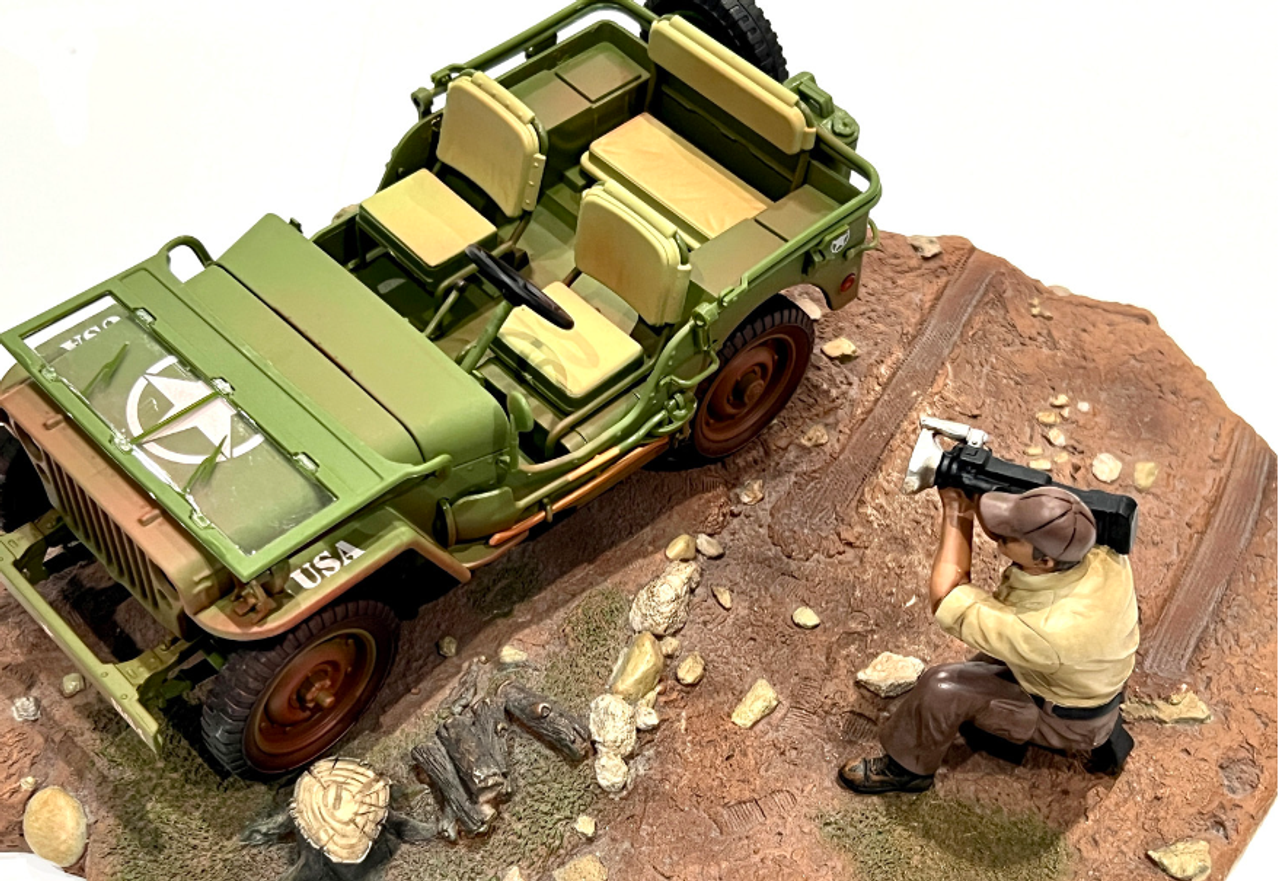 1/18 American Diorama Figure Mechanic-7 Resin Car Model