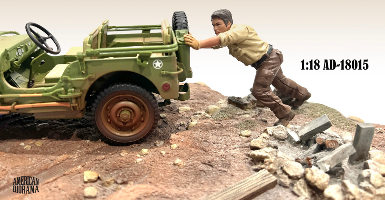 1/18 American Diorama Figure Mechanic-5 Resin Car Model