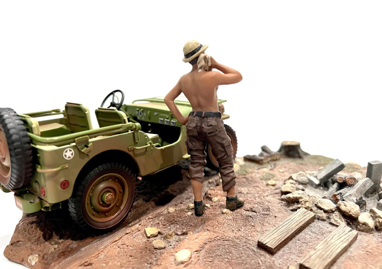 1/18 American Diorama Figure Mechanic-1 Resin Car Model