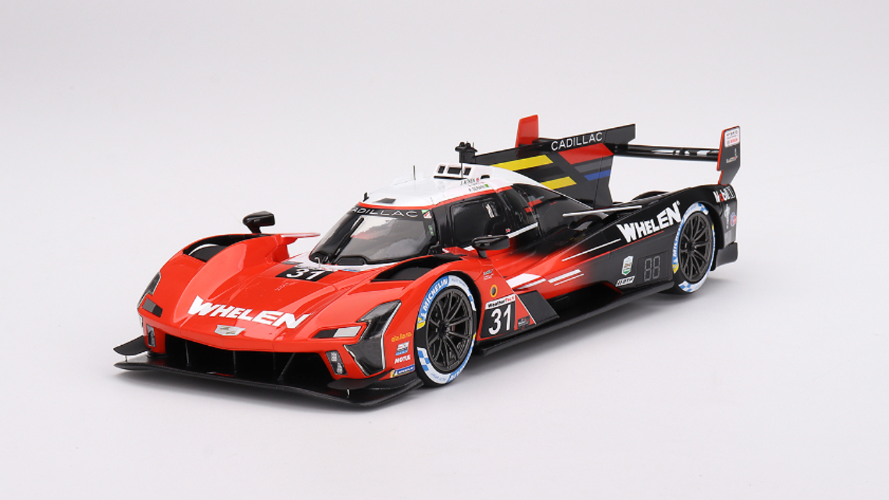 1/18 Top Speed Cadillac V-Series.R #31 Whelen Engineering Cadillac Racing 2023 IMSA Sebring 12 Hrs Winner Resin Car Model