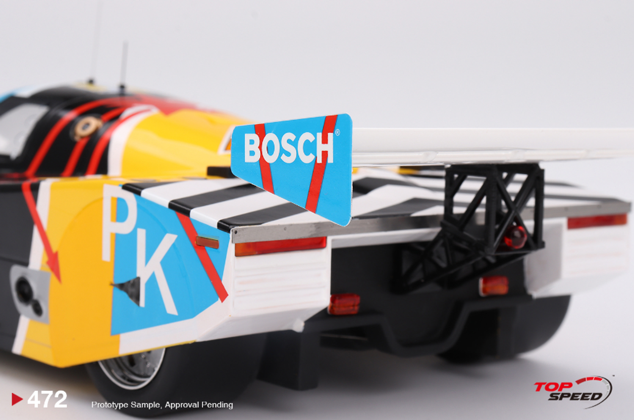 1/18 Topspeed Porsche 962 CK6 #11 Porsche Kremer Racing 1990 Le 