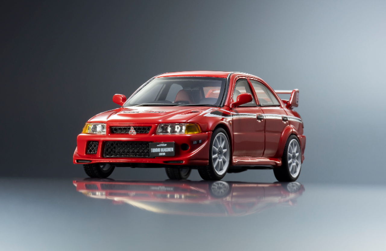 1/43 Kyosho Mitsubishi Lancer Evolution VI TME Red with Rallyart stripe Limited Q'ty 600pcs Resin Car Model