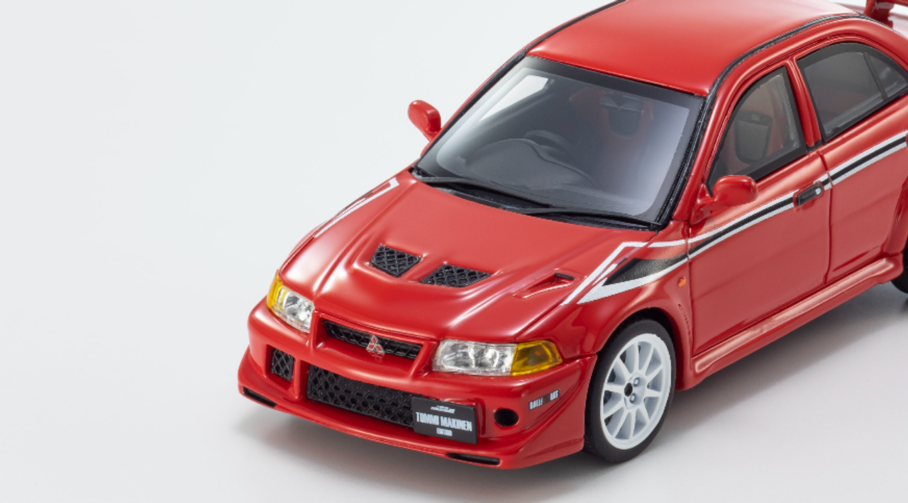 1/43 Kyosho Mitsubishi Lancer Evolution VI TME Red with Rallyart stripe Limited Q'ty 600pcs Resin Car Model