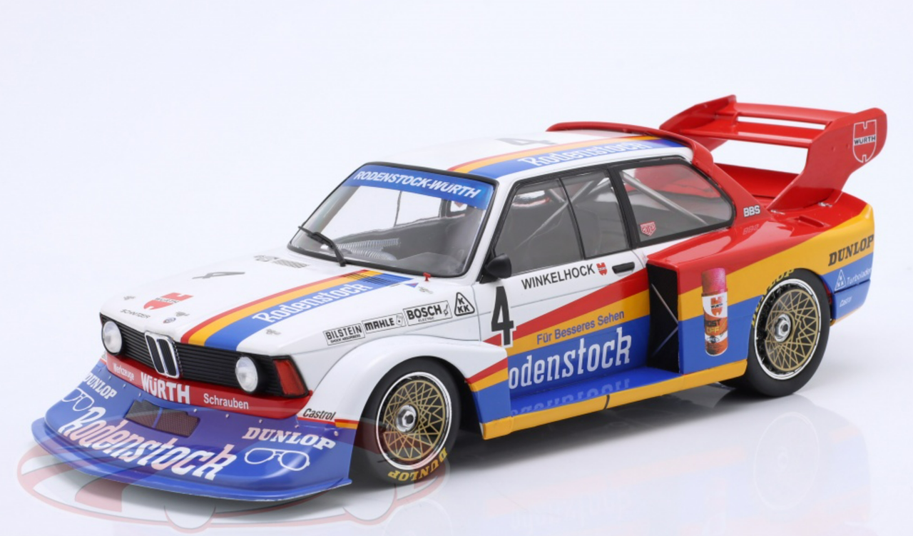 1/18 Modelcar Group 1979 BMW 320 Gr.5 #4 DRM Zolder Rodenstock Würth Team Manfred Winkelhock Car Model