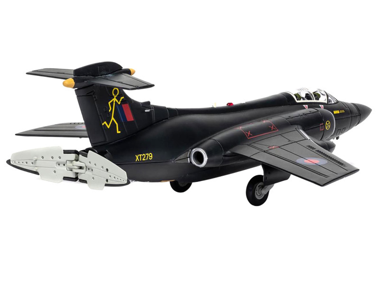 Hawker Siddeley Buccaneer S.2B Attack Aircraft "RAF 16 Squadron 'Black' Laarbruch Germany" (1983) "The Aviation Archive" Series 1/72 Diecast Model by Corgi