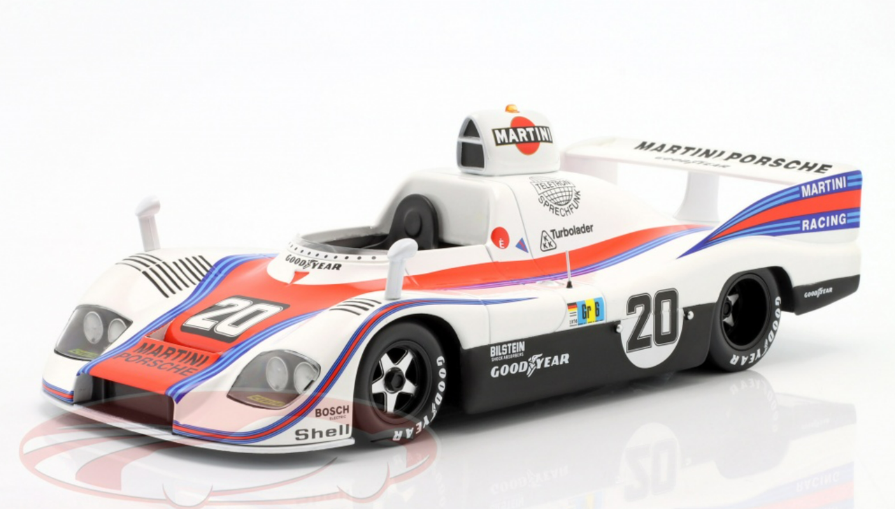 1/18 Werk83 1976 Porsche 936 #20 Winner 24h LeMans Martini Racing Porsche System Jacky Ickx, Gijs van Lennep Car Model