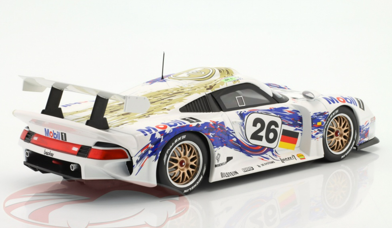 1/18 Werk83 1996 Porsche 911 GT1 #26 3rd 24h LeMans Porsche AG Yannick Dalmas, Karl Wendlinger, Scott Goodyear Car Model