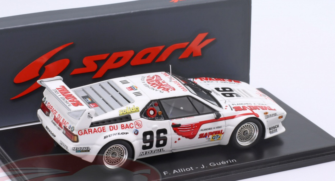 1/43 Spark 1980 BMW M1 #96 24h LeMans Garage du Bac Frederic Alliot, Jacques Guerin Car Model