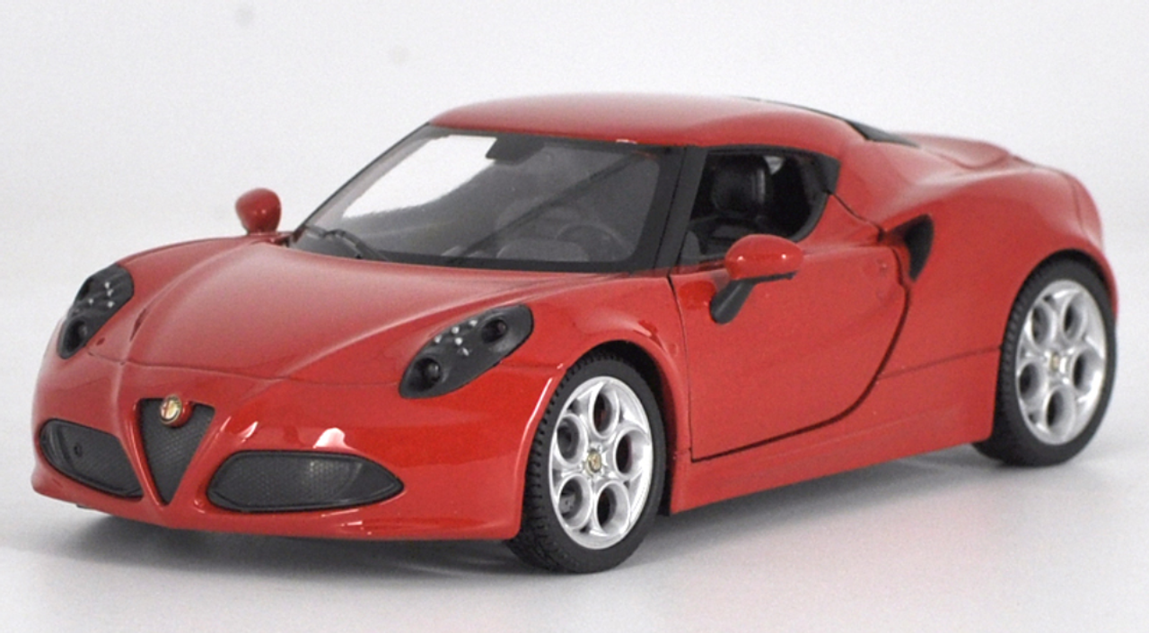 1/24 Welly FX Alfa Romeo 4C Hardtop Coupe (Red) Diecast Car Model