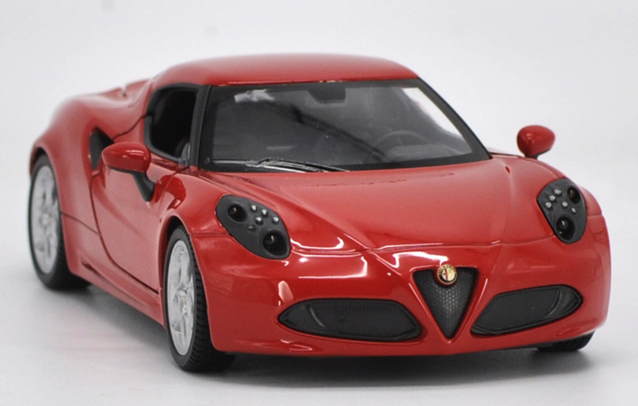 1/24 Welly FX Alfa Romeo 4C Hardtop Coupe (Red) Diecast Car Model