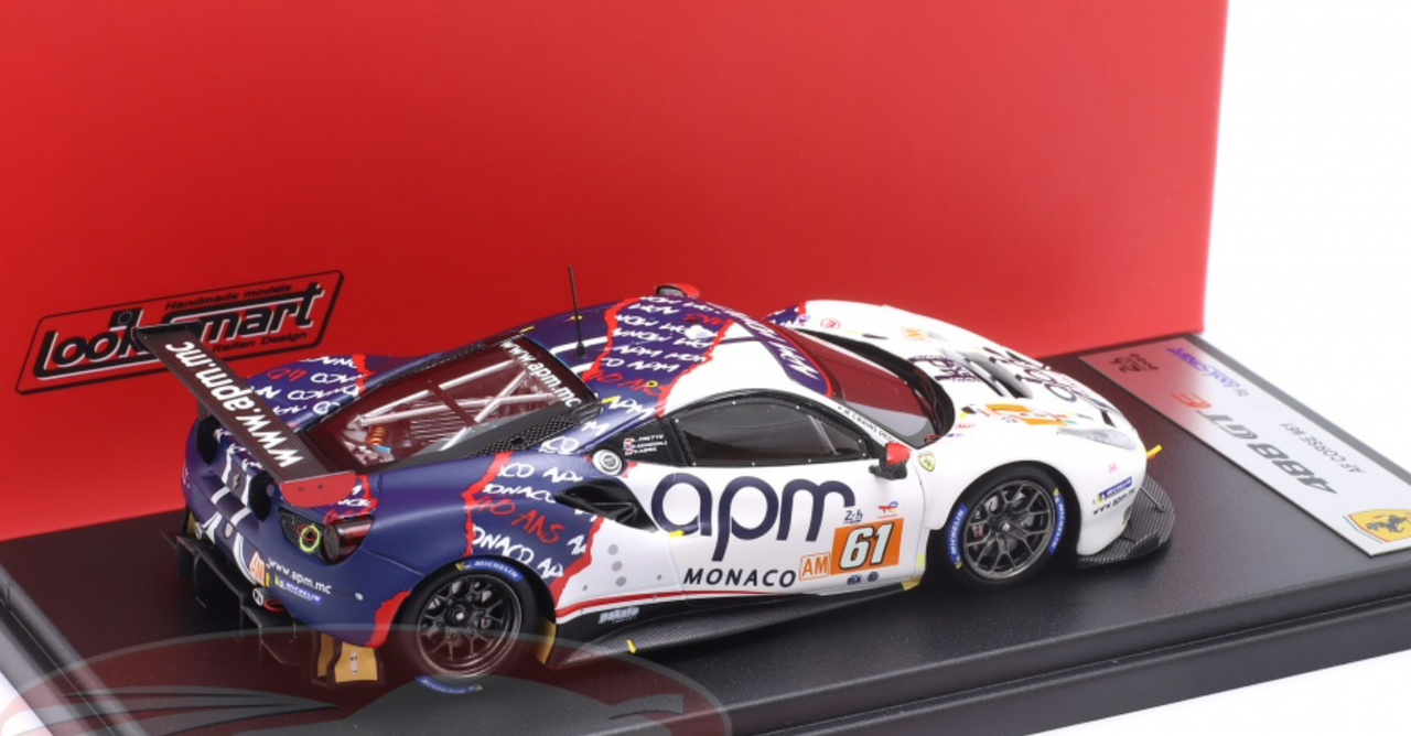 1/43 LookSmart 2022 Ferrari 488 GTE Evo #61 24h LeMans AF Corse Louis Prette, Conrad Grunewald, Vincent Abril Car Model