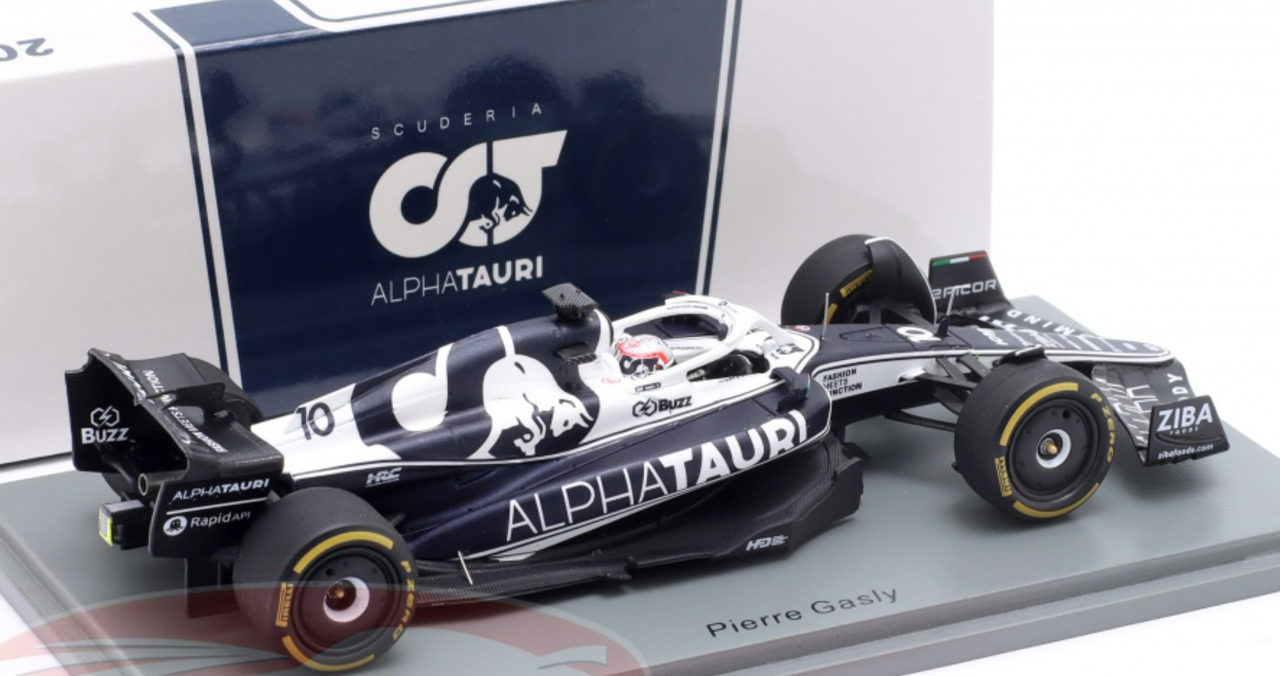 1/43 Spark 2022 Formula 1 Pierre Gasly AlphaTauri AT03 #10 Belgium GP Car Model