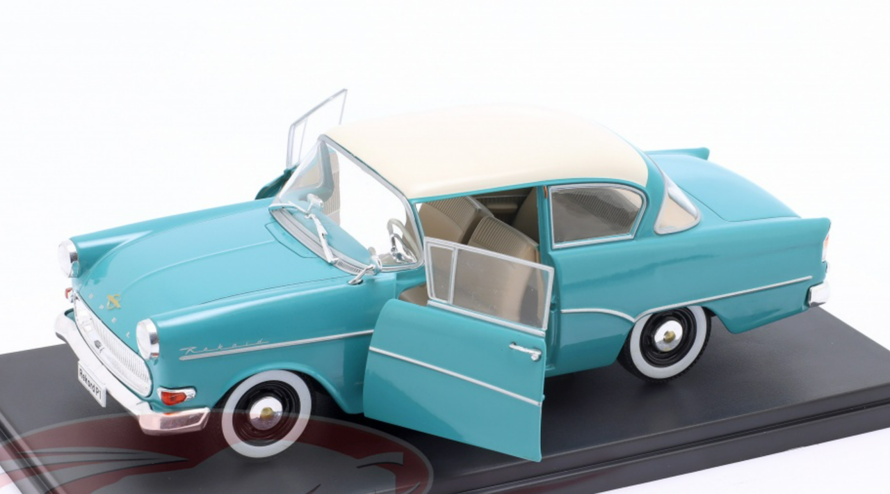 1/24 Hachette 1957 Opel Olympia Rekord P1 (Turquoise Blue) Diecast Car Model