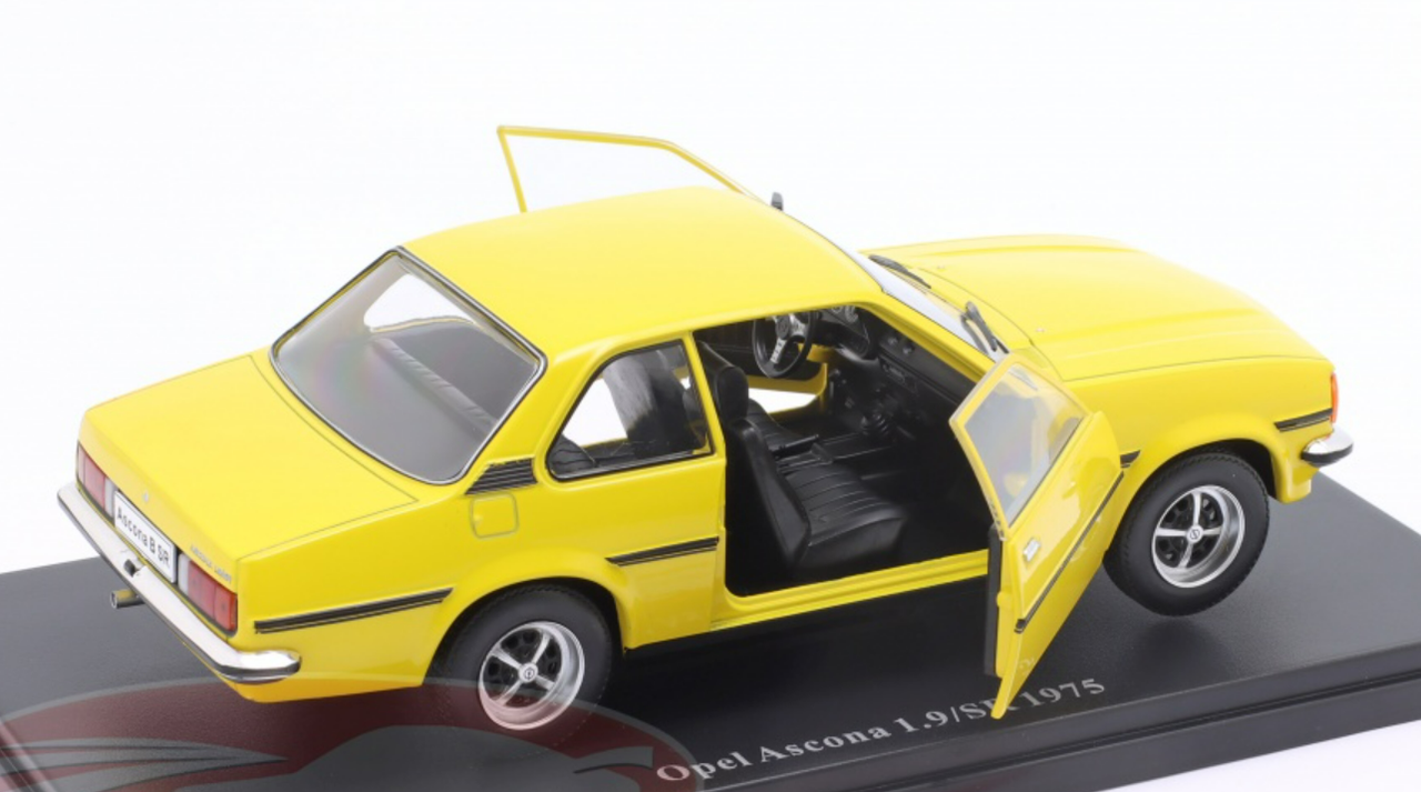 1/24 Hachette 1975 Opel Ascona 1.9 SR (Yellow) Diecast Car Model