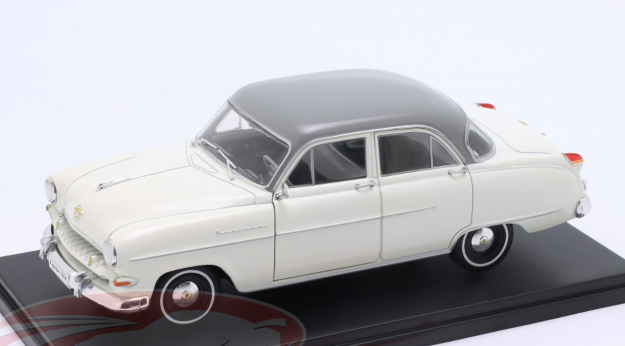 1/24 Hachette 1954 Opel Kapitän (White & Grey) Diecast Car Model