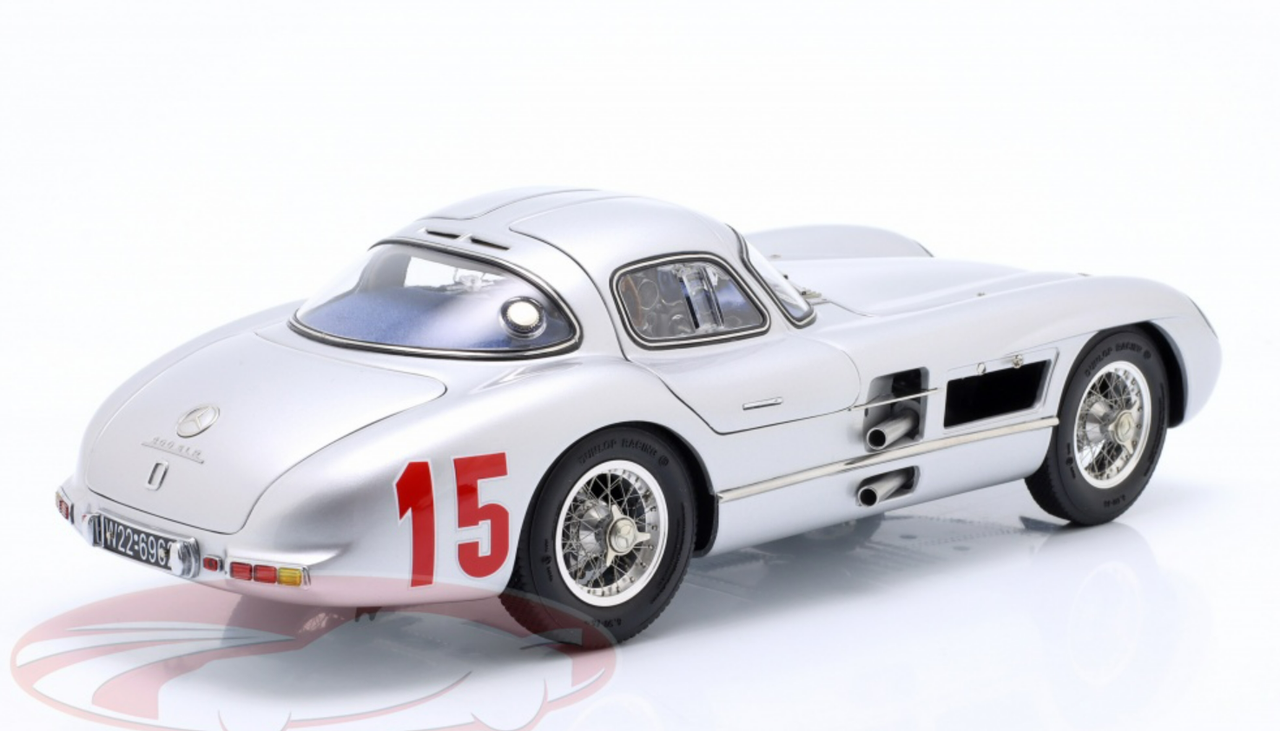 1/18 CMC 1955 Mercedes-Benz 300 SLR Uhlenhaut-Coupe #15 Testcar Sweden GP Diecast Car Model