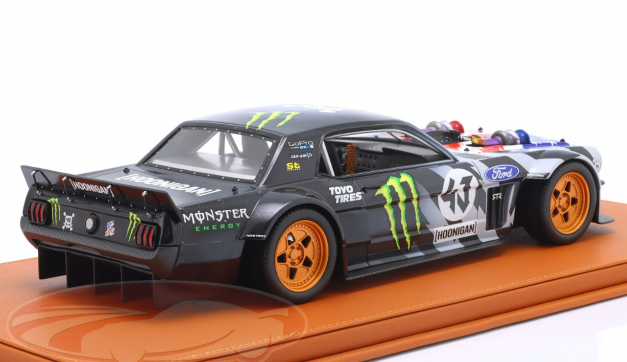 1/12 TopMarques 1965 Ford Mustang Hoonigan V2 #43 Ken Block Stars and Stripes Resin Car Model