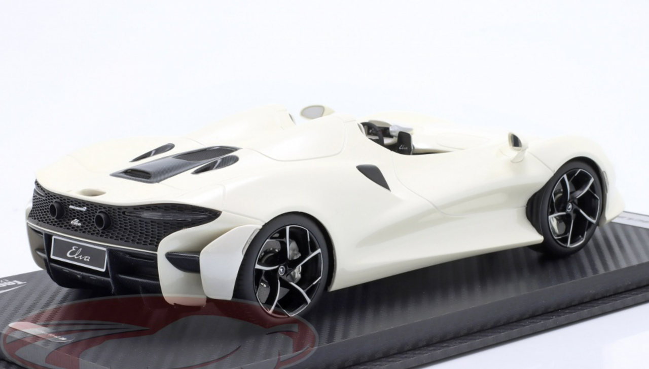 1/18 Tecnomodel 2020 McLaren Elva (Pearl White) Resin Car Model