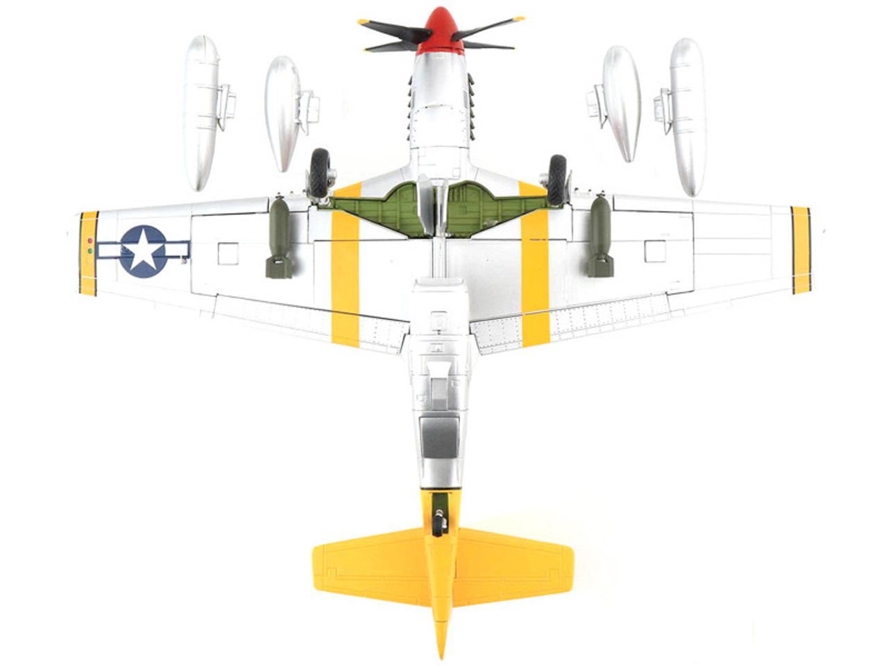 North American P-51D Mustang Fighter Aircraft "Marie" "Capt. Freddie Ohr 2th FS 52th FG" (1944) "Air Power Series" 1/48 Diecast Model by Hobby Master