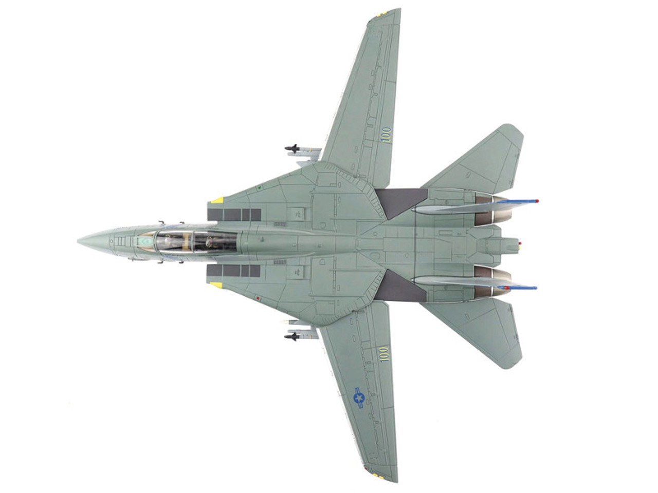 Grumman F-14B Tomcat Fighter Aircraft "OEF VF-143 'Pukin Dogs'" (2002) "Air Power Series" 1/72 Diecast Model by Hobby Master