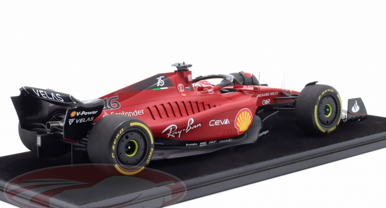 1/18 LookSmart 2022 Formula 1 Charles Leclerc Ferrari F1-75 #16 Winner Austrian GP Car Model