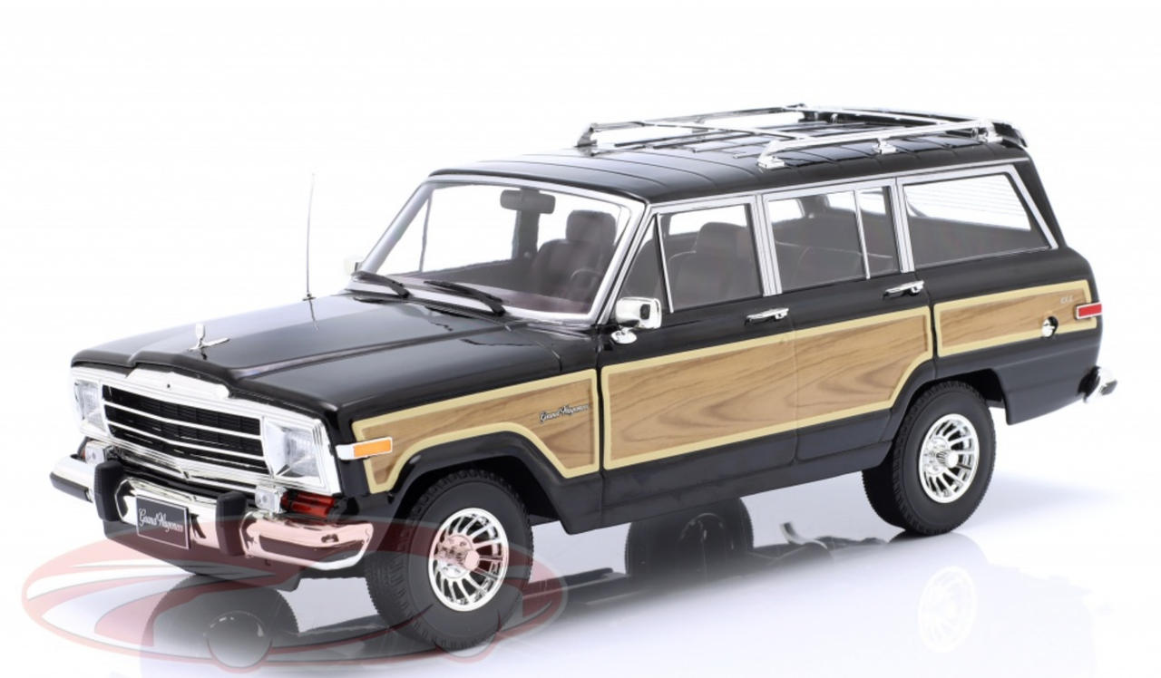 1/18 KK-Scale 1989 Jeep Grand Wagoneer (Black) Car Model