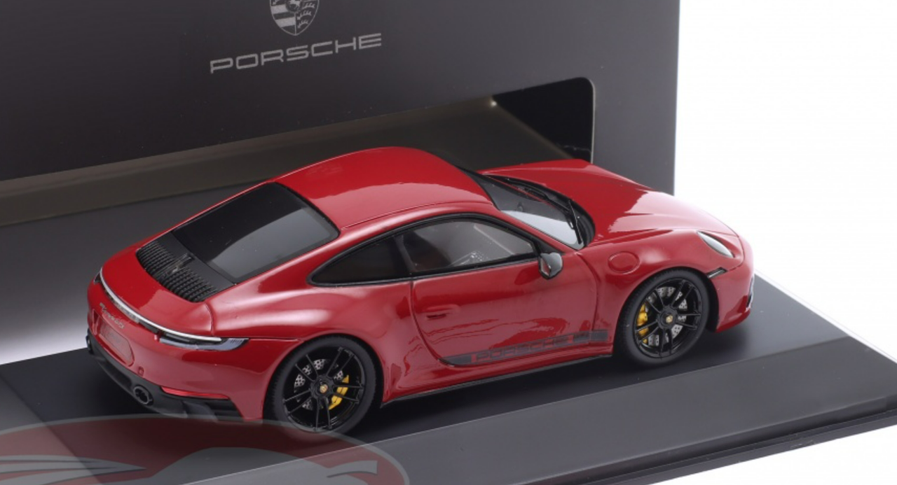 1/43 Dealer Edition 2022 Porsche 911 (992) Carrera GTS (Carmine Red) Car Model