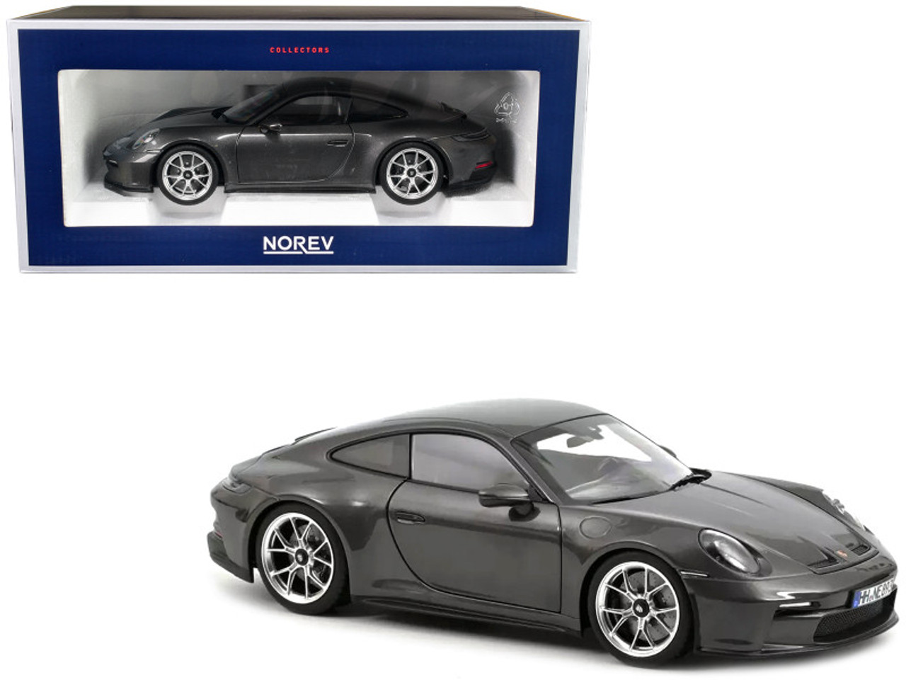 1/18 Norev 2021 Porsche 911 992 GT3 Touring (Grey Metallic) Diecast Car  Model