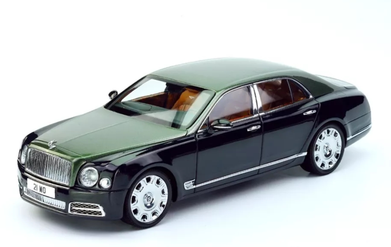 1/18 Almost Real Almostreal Bentley Mulsanne (Green Light Emerald Over Midnight Emerald) Diecast Car Model