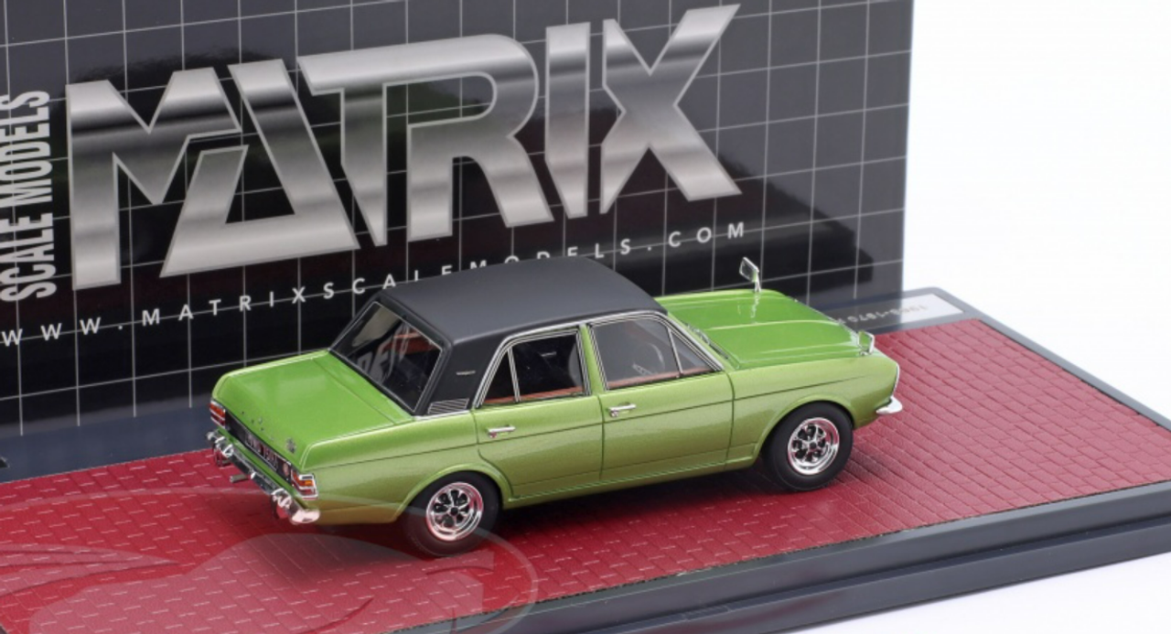 1/43 Matrix 1970 Ford Cortina 1600E (Green Metallic) Car Model