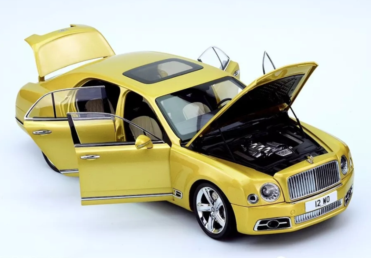 1/18 Almost Real Almostreal Bentley Mulsanne Speed (Yellow) Diecast Car Model