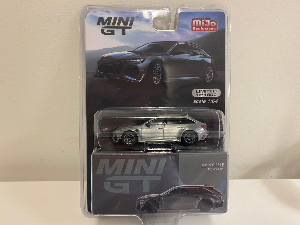 CHASE CAR 1/64 Mini GT Audi ABT RS6-R (Daytona Grey) Diecast Car