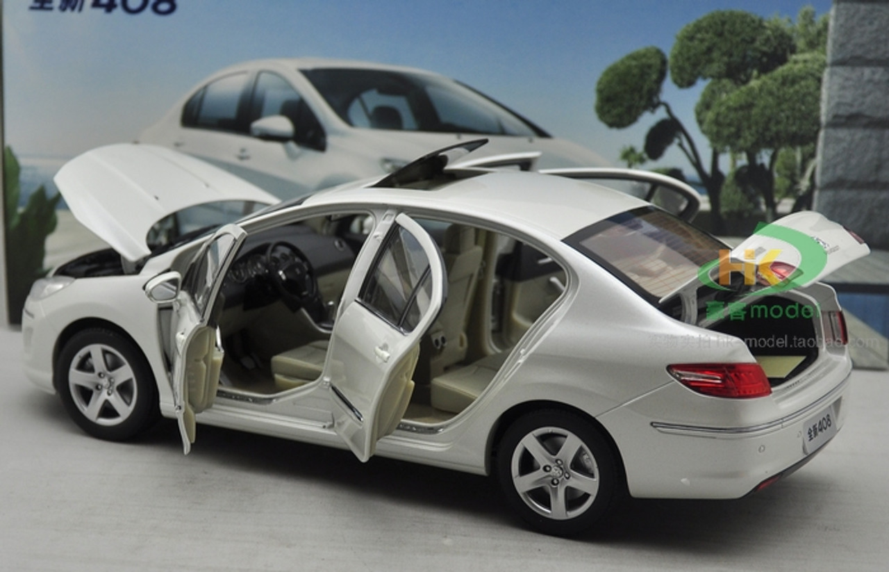 1/18 Dealer Edition Peugeot 408 (White) 1st Generation (2010-2022) Diecast Car Model 1/18 Dealer Edition Peugeot 408 (White) 1st Generation (2010-2022) Diecast Car Model