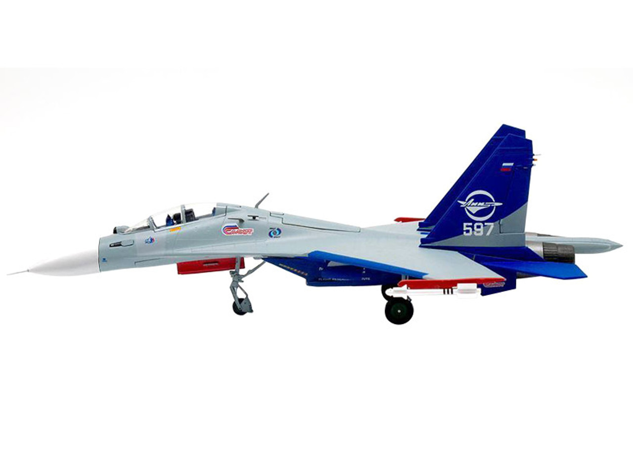 Sukhoi Su-30LL Flanker-C Fighter Aircraft "Gromov Flight Research Institute Ramenskoye AB Russia" (1997) 1/72 Diecast Model by JC Wings