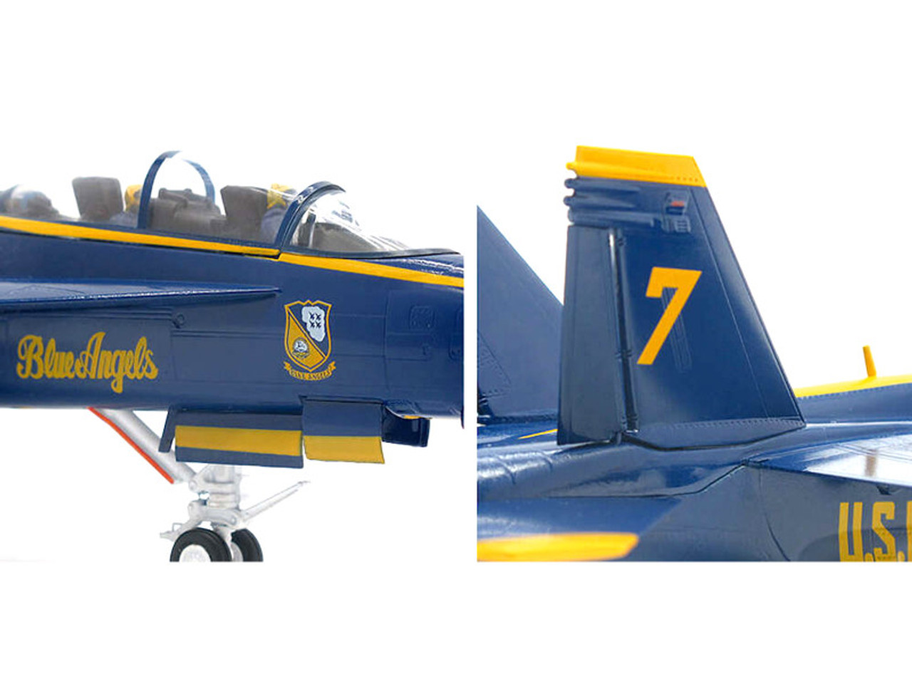 McDonnell Douglas F/A-18F Super Hornet Aircraft "US Navy Blue Angels #7" (2021) 1/72 Diecast Model by JC Wings