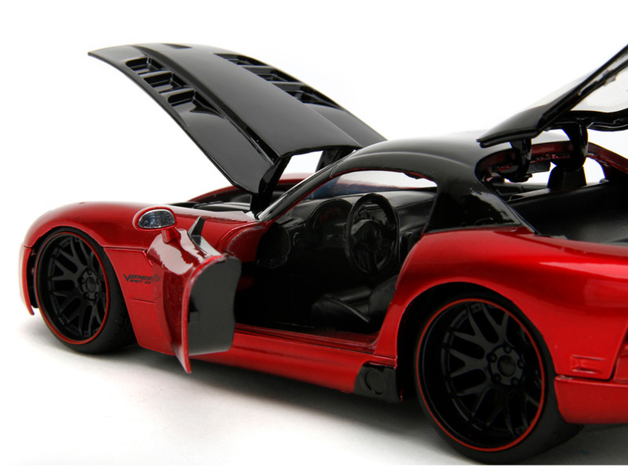 2008 Dodge Viper SRT 10 Candy Red Metallic with Black Top "Bigtime Muscle" Series 1/24 Diecast Model Car by Jada