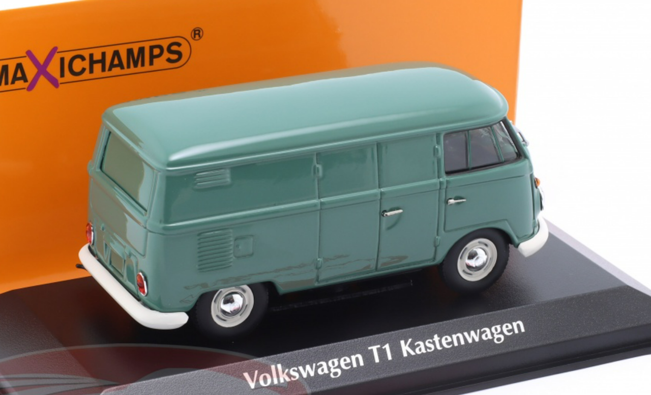 1/43 Minichamps 1963 Volkswagen VW T1 Panel Van (Dark Green) Car Model