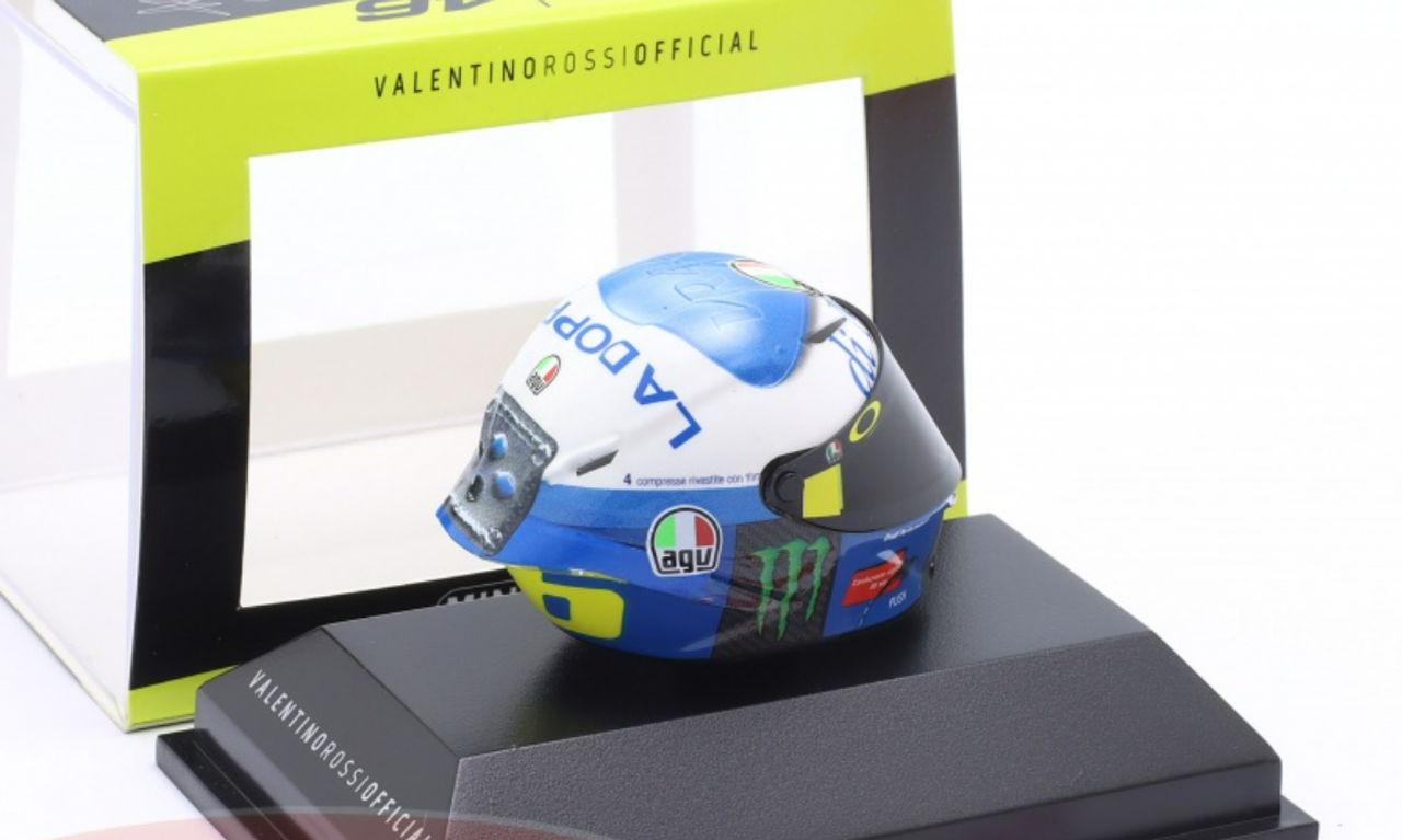 1/8 Minichamps Valentino Rossi Race 2 MotoGP Misano 2020 AGV Helmet Model