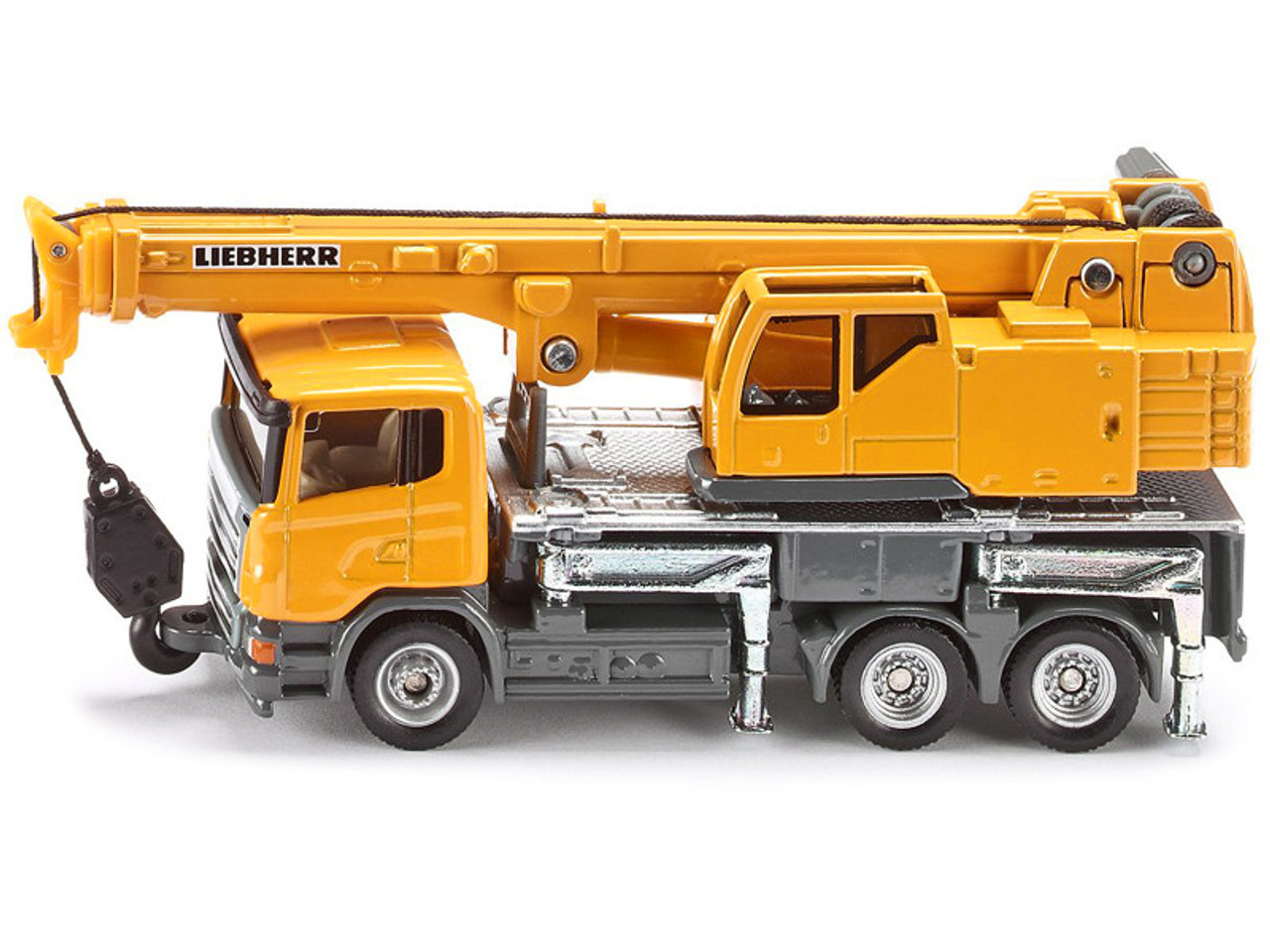 Liebherr Telescopic Crane Truck Yellow 1/87 (HO) Diecast Model by Siku