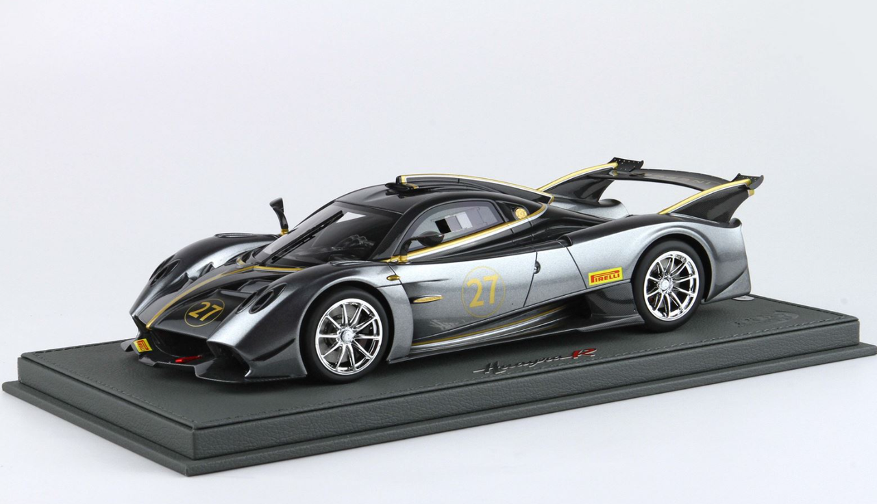 BBR PAGANI HUAYRA R パガーニ ウアイラ R 1/18 1/18 BBR Pagani Huayra R #27 Resin Car Model - LIVECARMODEL.com