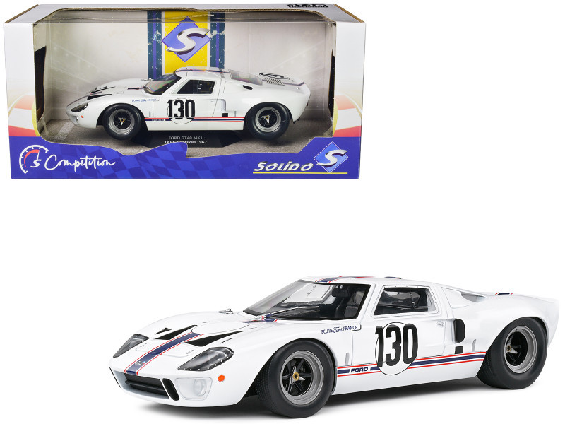 1/18 Solido 1967 Ford GT40 #130 Winner S 2.0 Targa Florio Ford