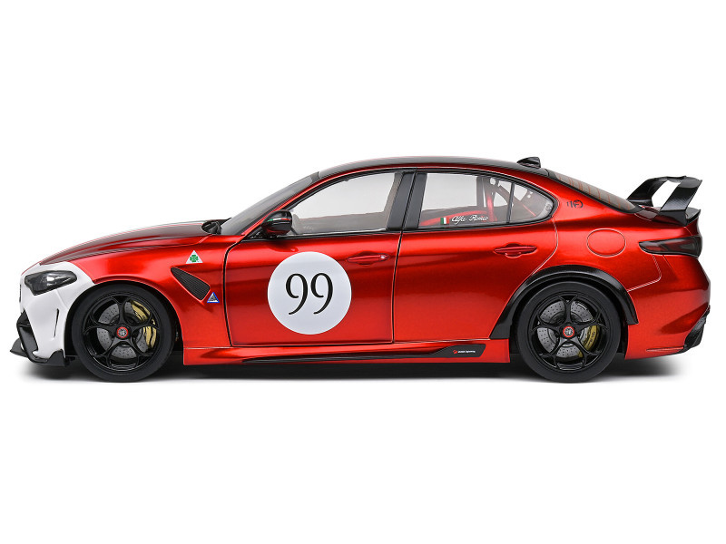 1/18 Solido 2022 Alfa Romeo Giulia GTAm #99 (Red) Diecast Car