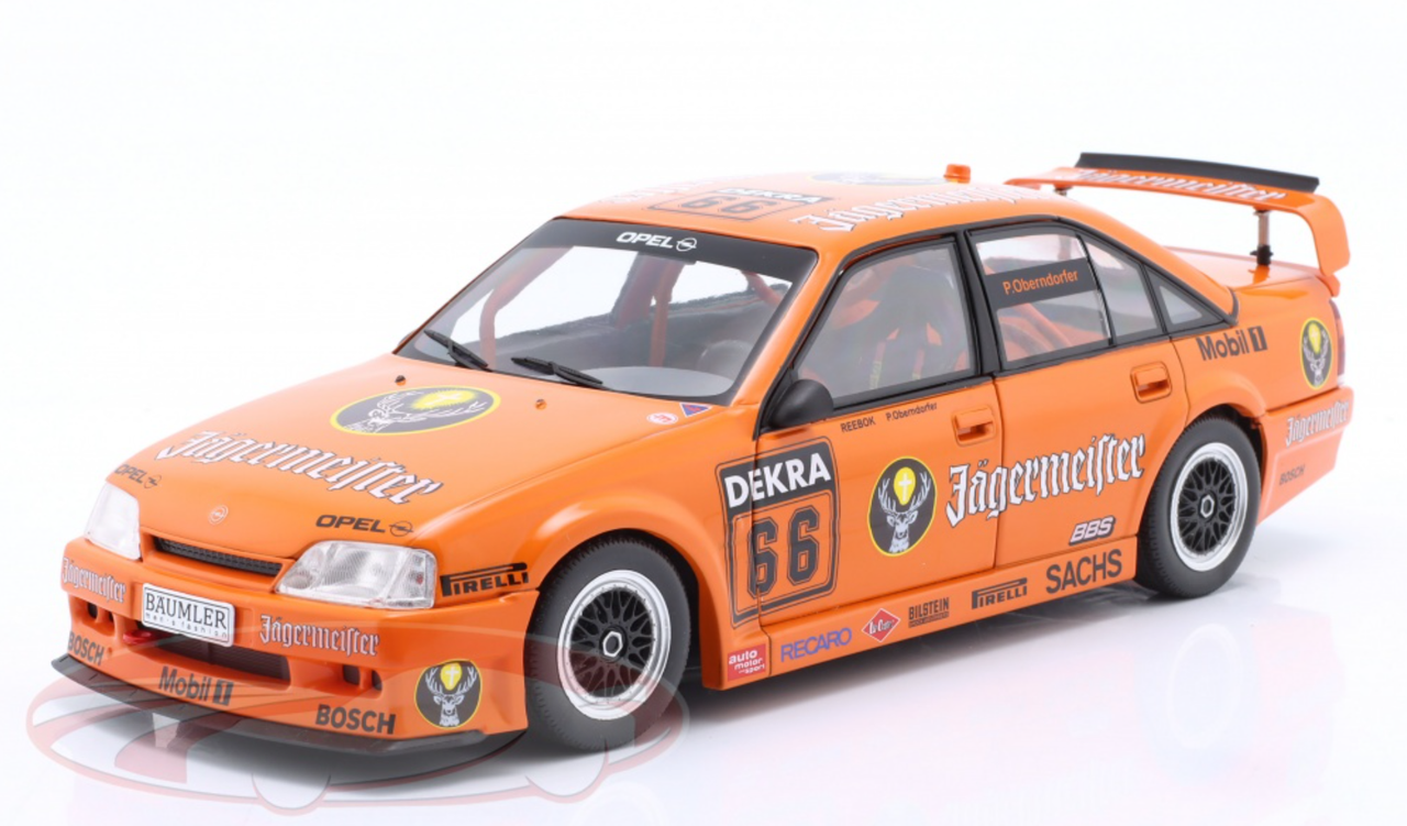 1/18 Solido 1991 Opel Omega Evo 500 Jägermeister #66 DTM Opel Team Schübel Peter Oberndorfer Diecast Car Model