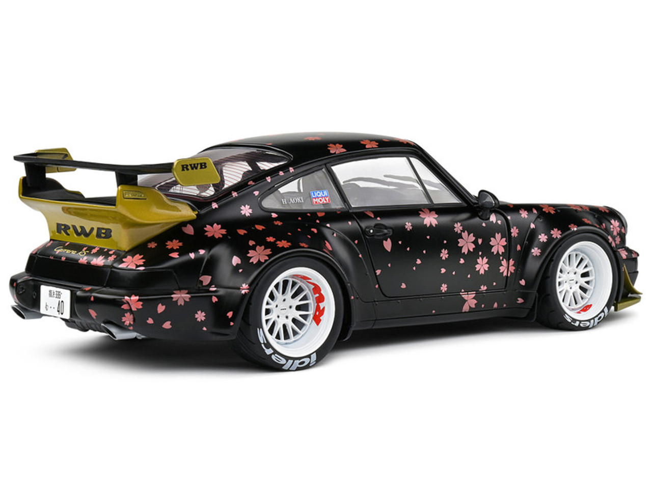 1/18 Solido 2021 Porsche 911 (964) RWB Rauh-Welt Aoki (Black Decor) Diecast Car Model