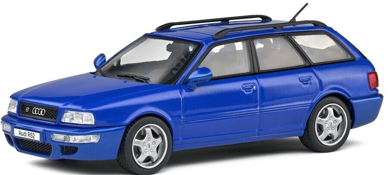 1/43 Solido 1995 Audi RS2 Avant Powered by Porsche (Nogaro Blue) Diecast Car Model