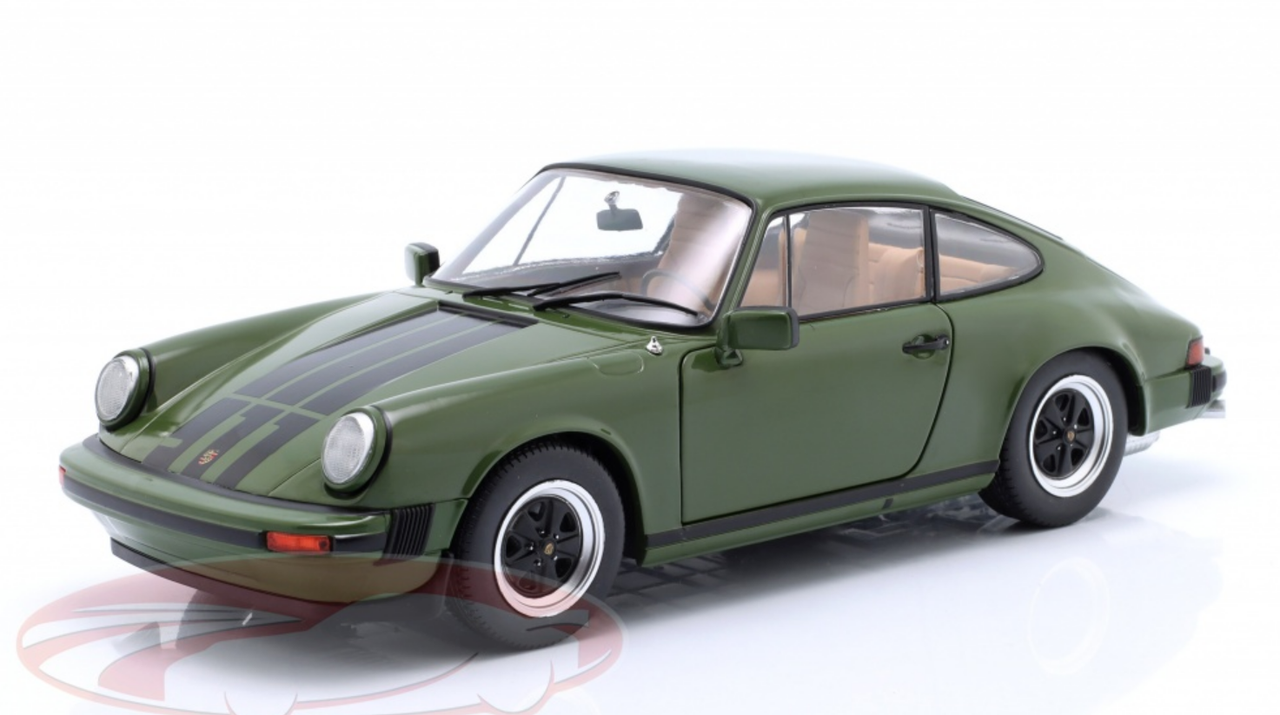 1/18 Solido 1978 Porsche 911 SC (Olive Green) Diecast Car Model