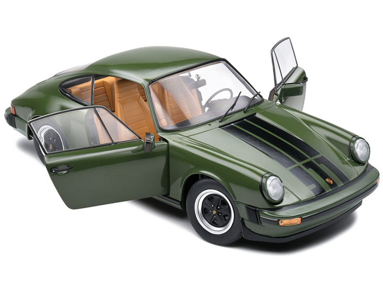 1/18 Solido 1978 Porsche 911 SC (Olive Green) Diecast Car Model 