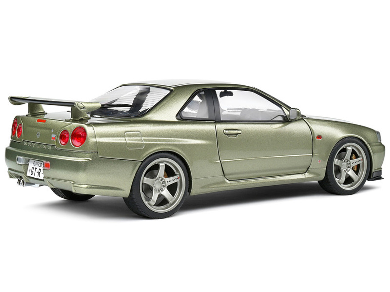 1/18 Solido 1999 Nissan Skyline GT-R (R34) RHD (Light Green Metallic) Car Model