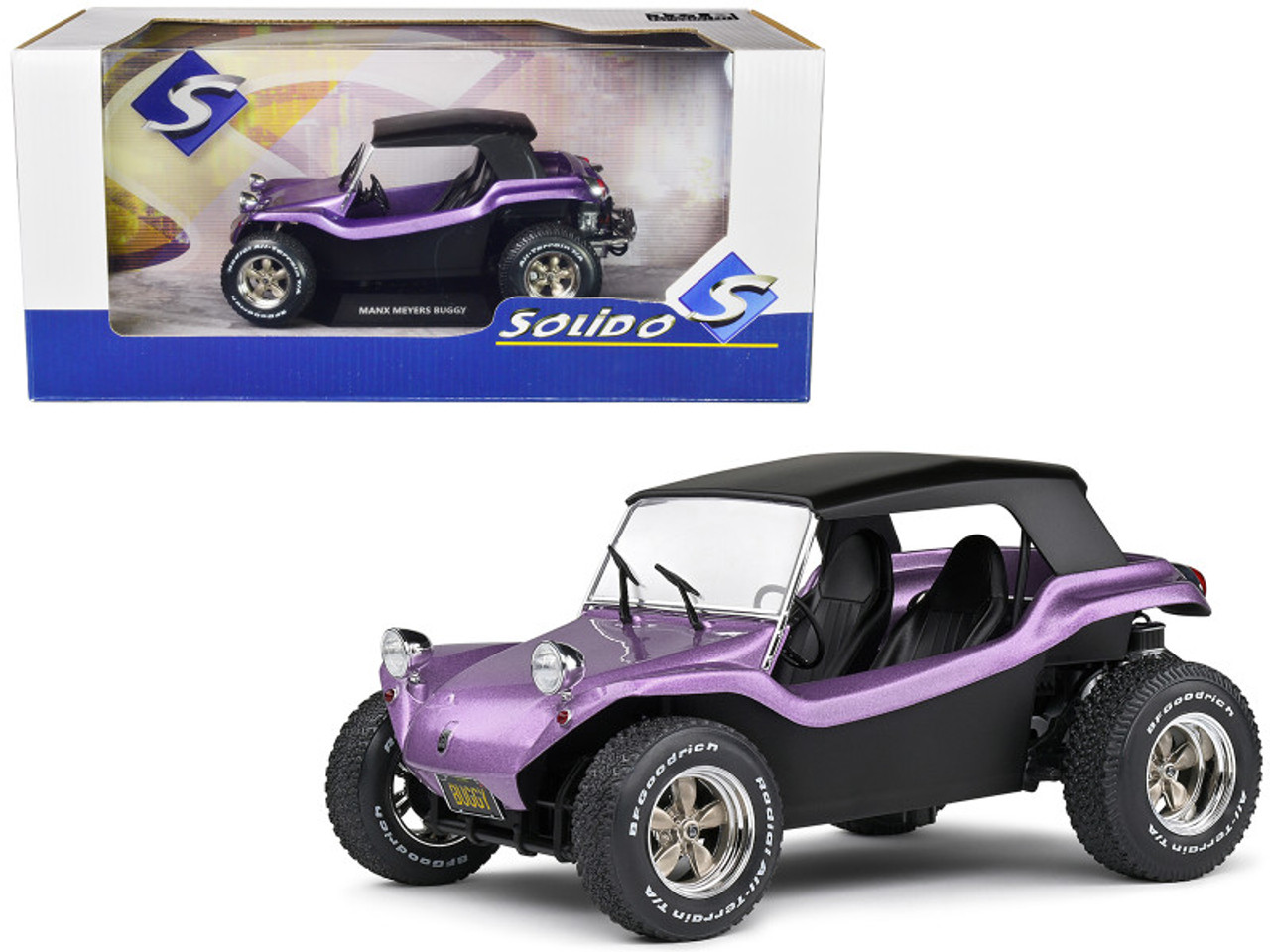 1/18 Solido 1968 Manx Meyers Buggy with Soft Top (Purple Metallic 